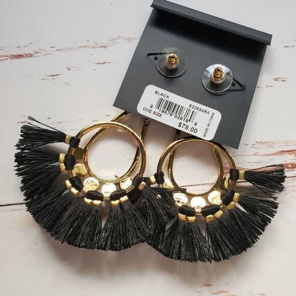 Rebecca Minkoff crystal drop fringe earrings - Picture 4 of 5